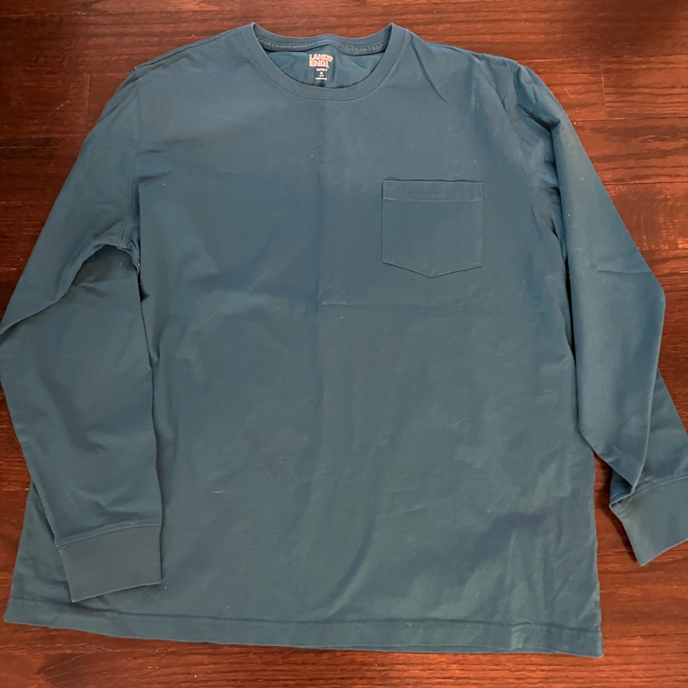 Men's Teal Long Sleeve Shirt